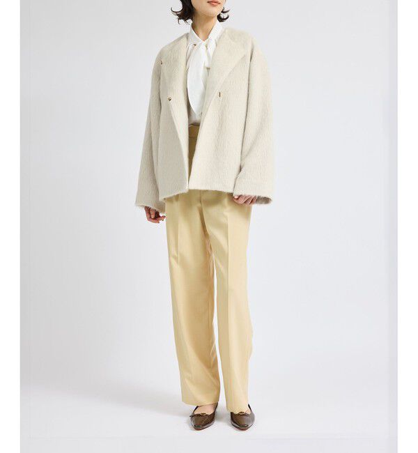 E'POR「スーリーアルパカシャギーハーフコート」|その他|