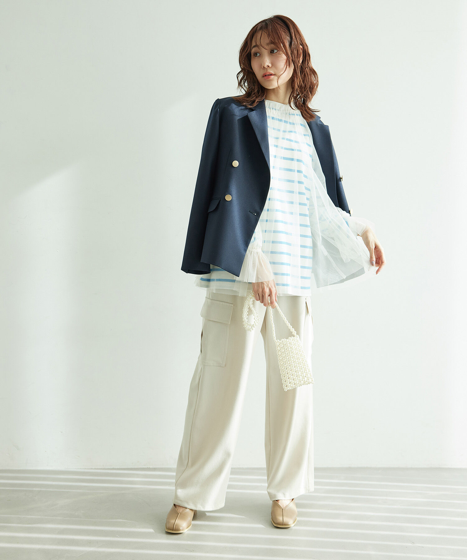 Rope&rsquo;Picnic「チュールトップス」|シャツ・ブラウス|