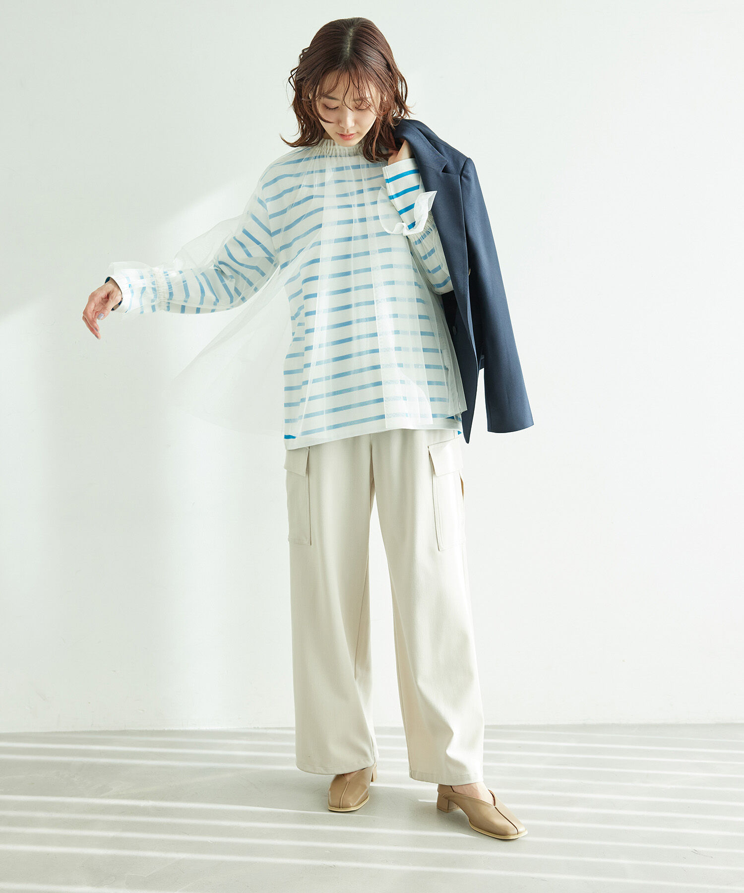 Rope&rsquo;Picnic「チュールトップス」|シャツ・ブラウス|