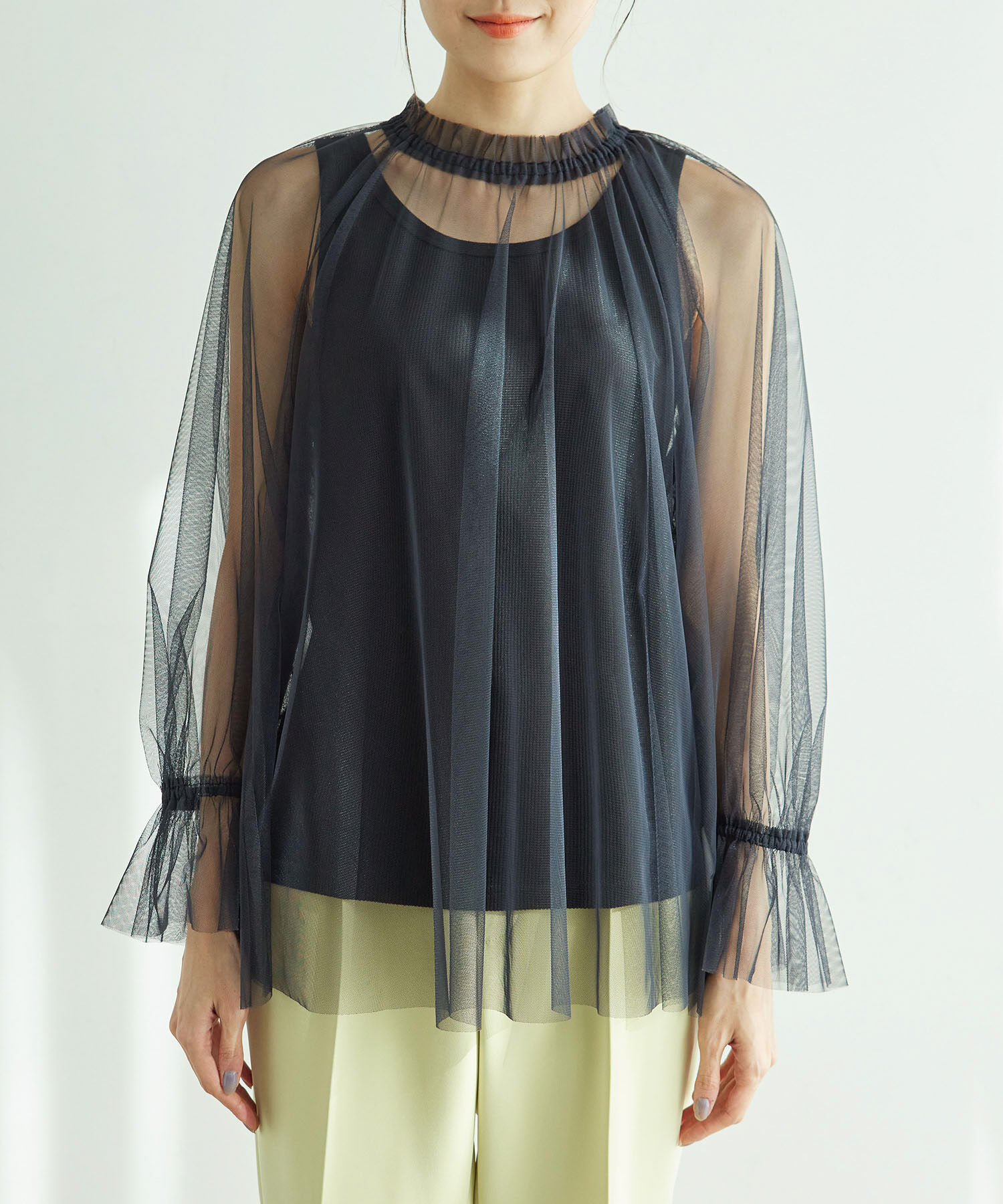 Rope&rsquo;Picnic「チュールトップス」|シャツ・ブラウス|