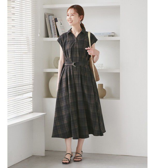 Rope&rsquo;Picnic「ウエストタックチェックアソートワンピース」|ワンピース|