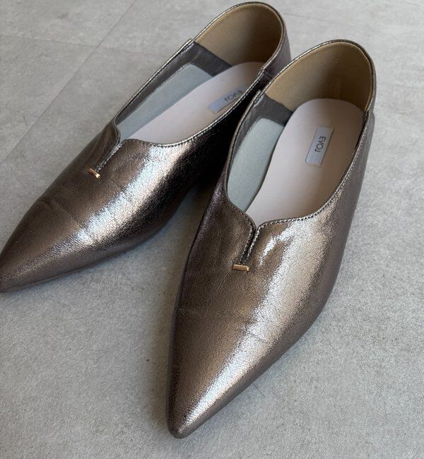  「VカットGOLDモチーフミュール」|その他|