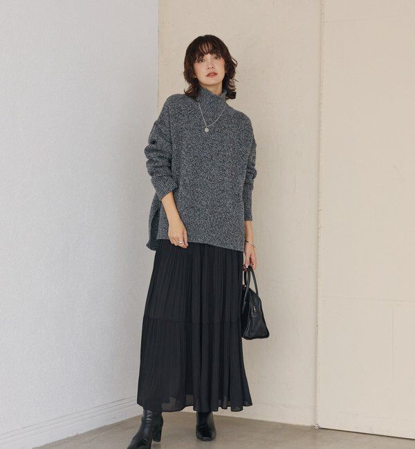  「【上品見え】ティアードプリーツスカート」|スカート|