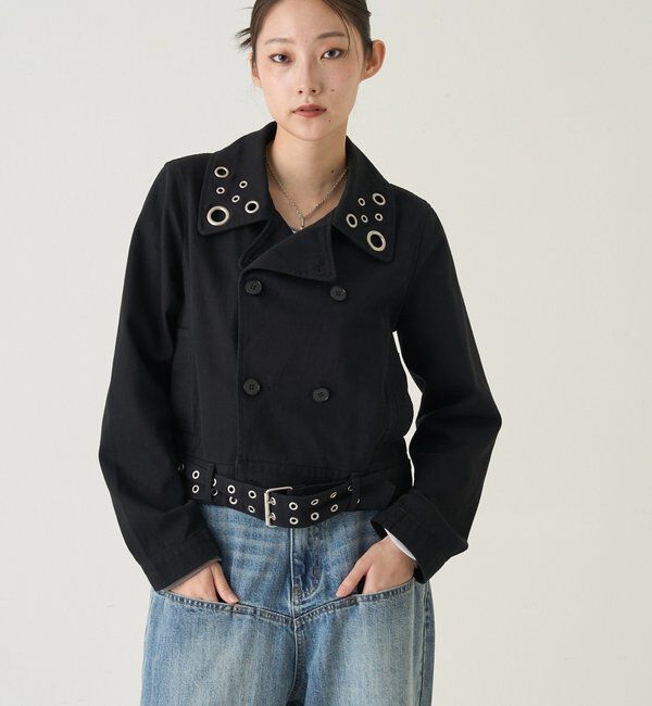  「アイレットショートPジャケット」|ブルゾン・スタジャン|