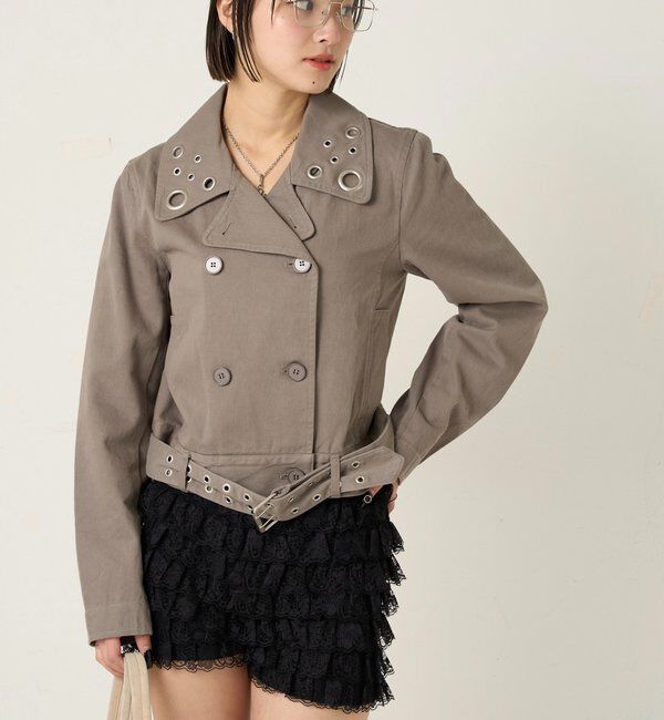 「アイレットショートPジャケット」|ブルゾン・スタジャン|