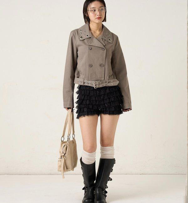  「アイレットショートPジャケット」|ブルゾン・スタジャン|