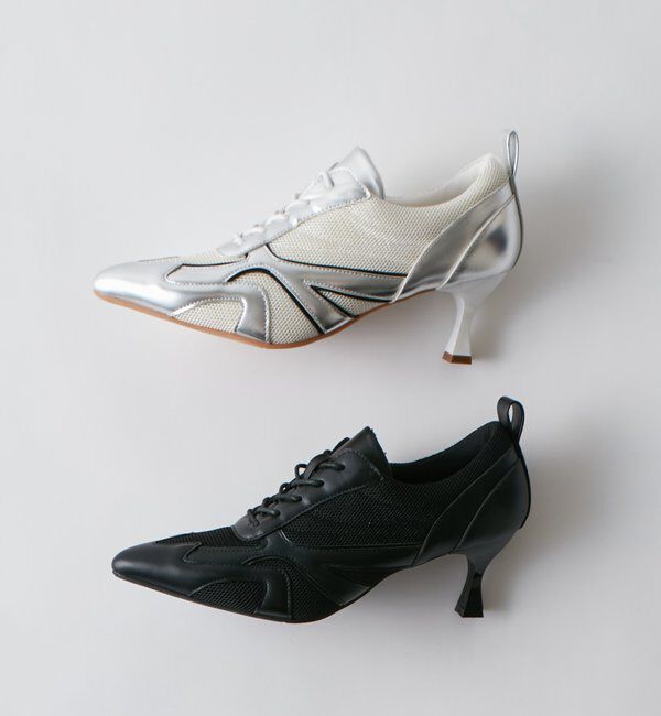  「メッシューヒールスニーカー」|ロングブーツ|