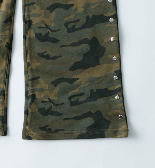  「スウェットミディフレアスタッズパンツ」|チノ|