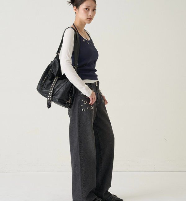  「2WAYドットスタッズリンプバッグ」|ショルダー・メッセンジャー|