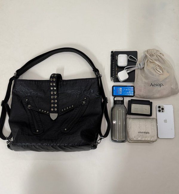  「2WAYドットスタッズリンプバッグ」|ショルダー・メッセンジャー|