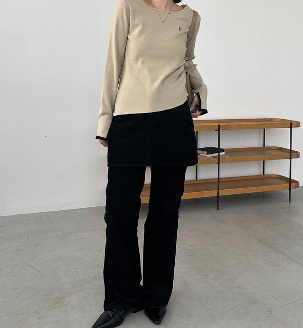  「1ポイントバイカラーニット」|ニット・セーター|