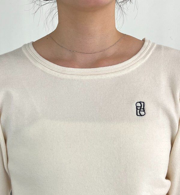  「1ポイントバイカラーニット」|ニット・セーター|