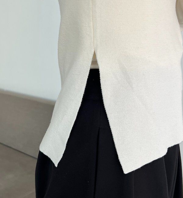  「1ポイントバイカラーニット」|ニット・セーター|