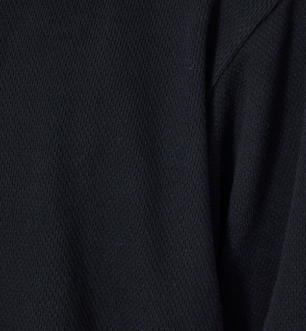 ABAHOUSE「ワッフル ハーフジップアップ 半袖パーカー」|パーカー|