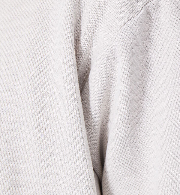 ABAHOUSE「ワッフル ハーフジップアップ 半袖パーカー」|パーカー|