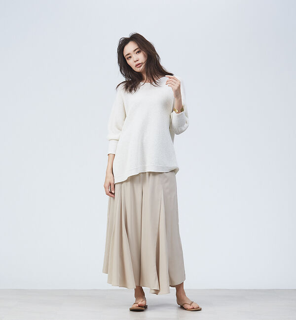 qualite「イレギュラーヘムフレアパンツ」|その他|