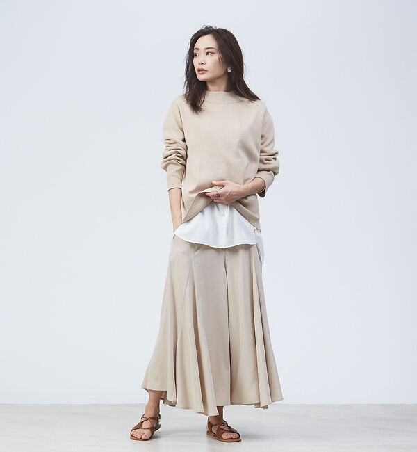 qualite「イレギュラーヘムフレアパンツ」|その他|