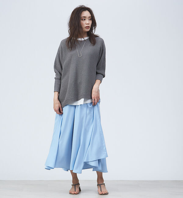 qualite「イレギュラーヘムフレアパンツ」|その他|