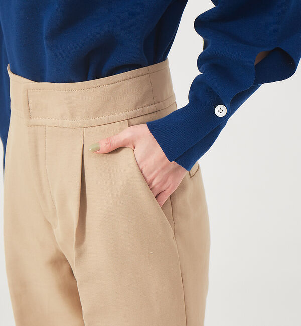 qualite「コットン2重織ストレートパンツ」|その他|