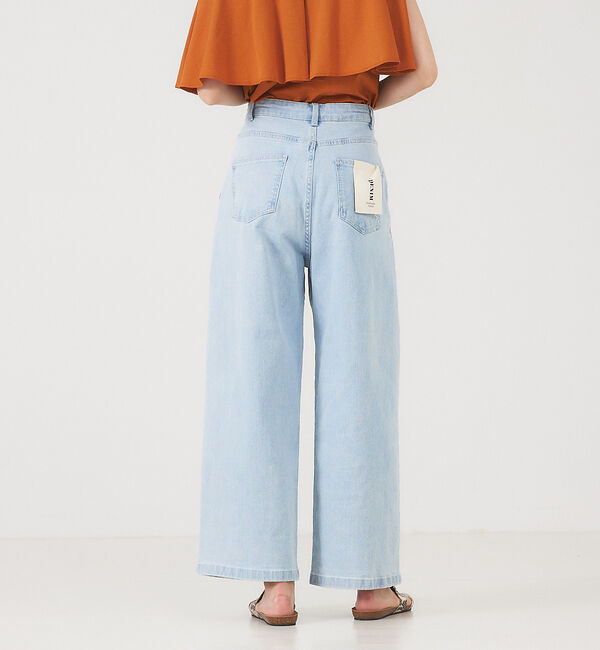 abahouse mavie「タックワイドデニム」|デニム|