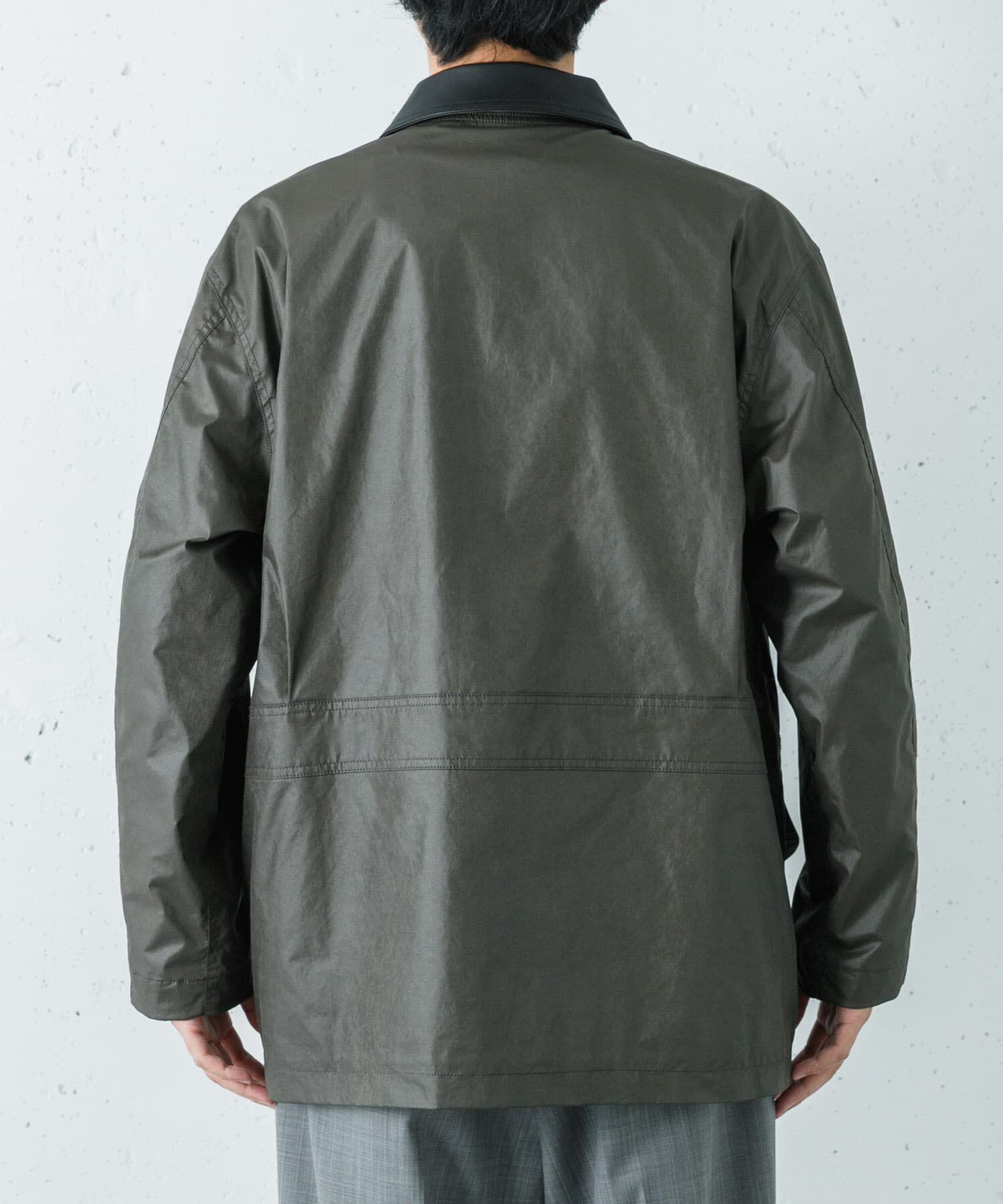 URBAN RESEARCH「NYLON HUNTING JACKET」|ノーカラーコート|