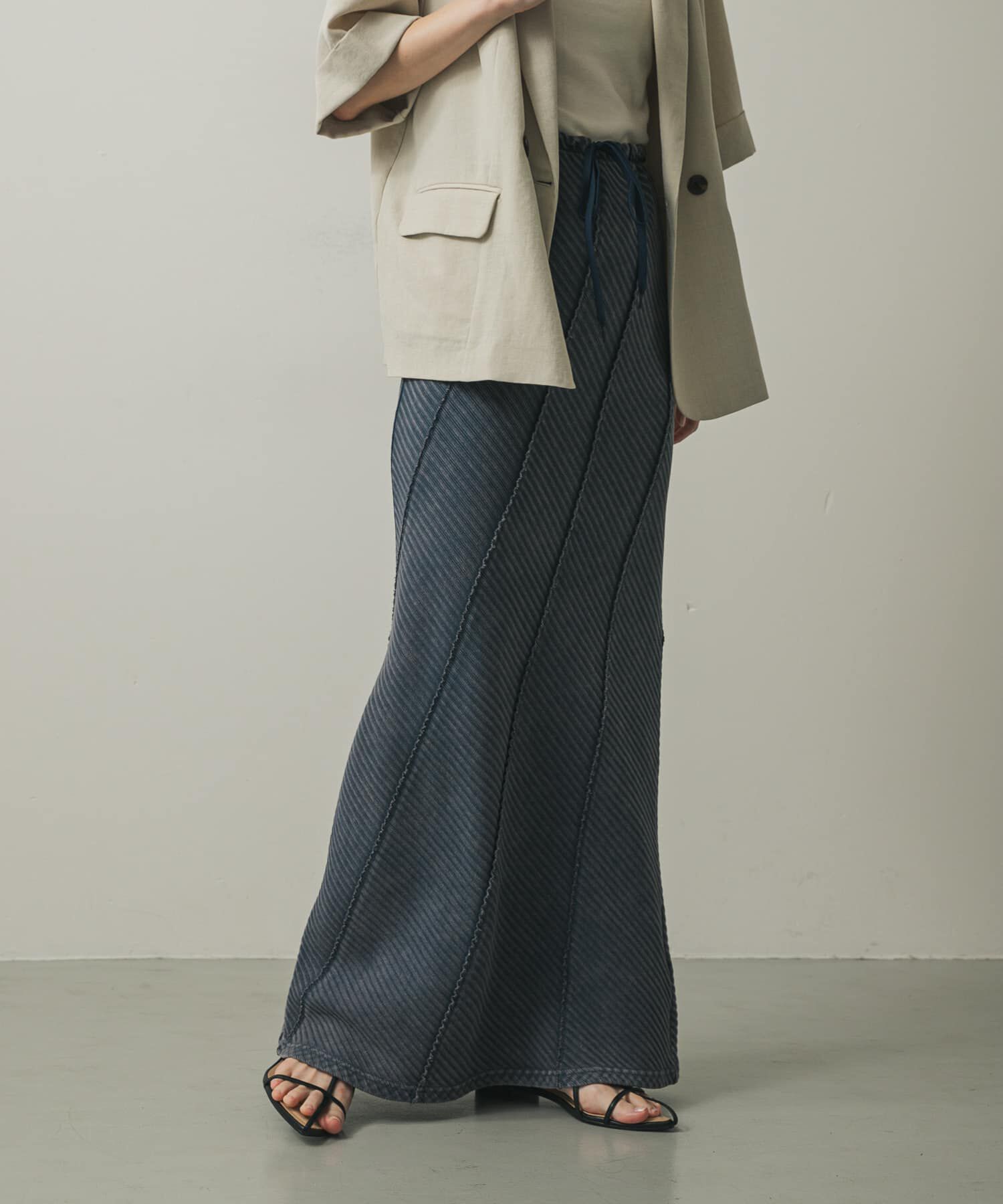 SENSE OF PLACE by URBAN RESEARCH「バイアスリブスカート」|スカート|