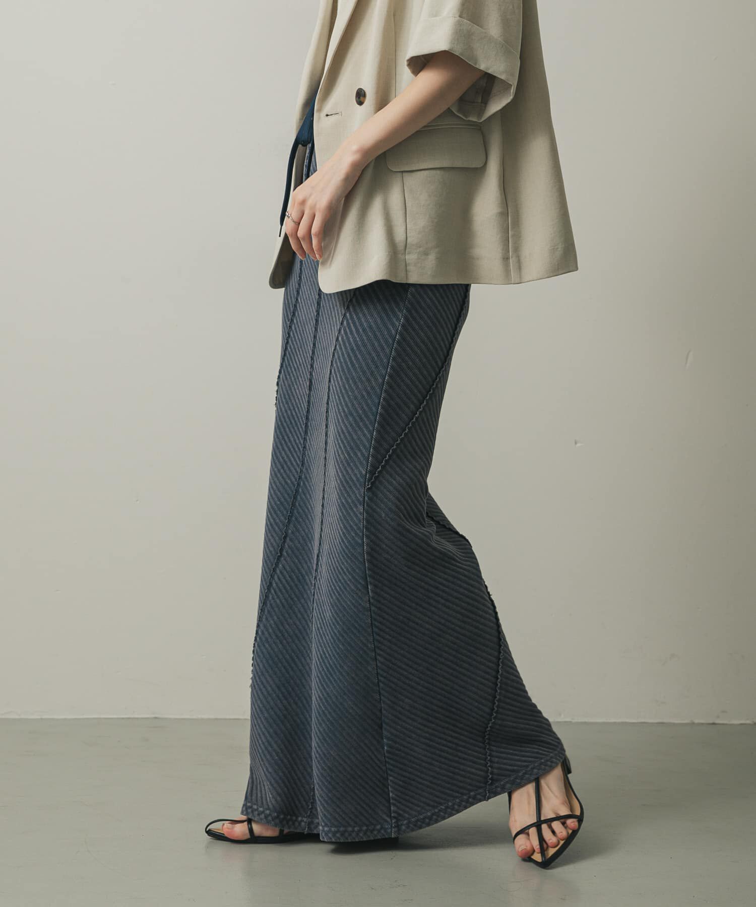 SENSE OF PLACE by URBAN RESEARCH「バイアスリブスカート」|スカート|