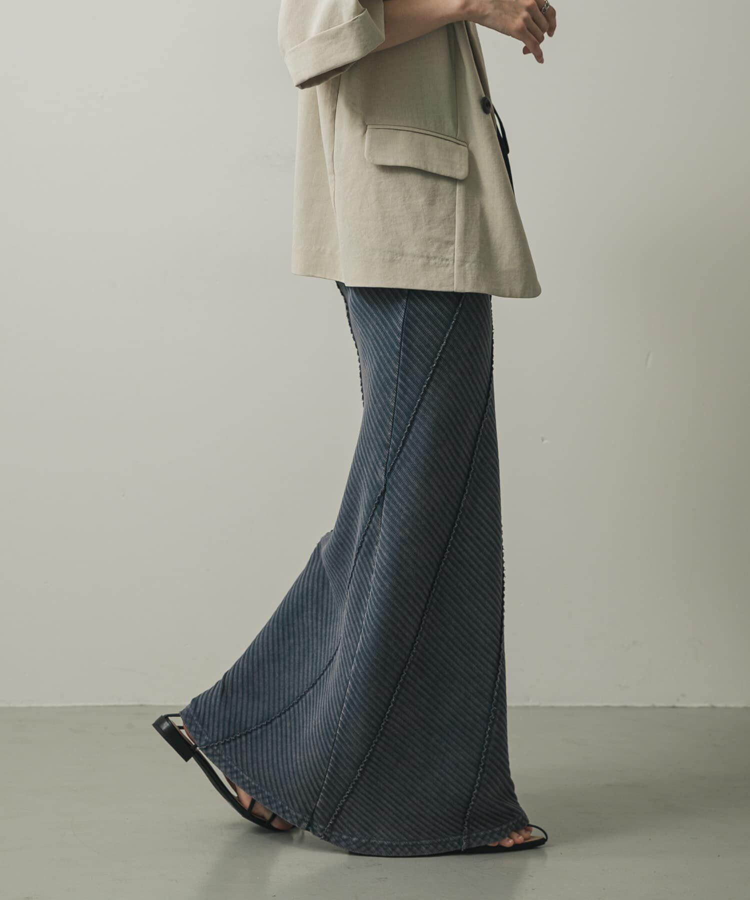 SENSE OF PLACE by URBAN RESEARCH「バイアスリブスカート」|スカート|