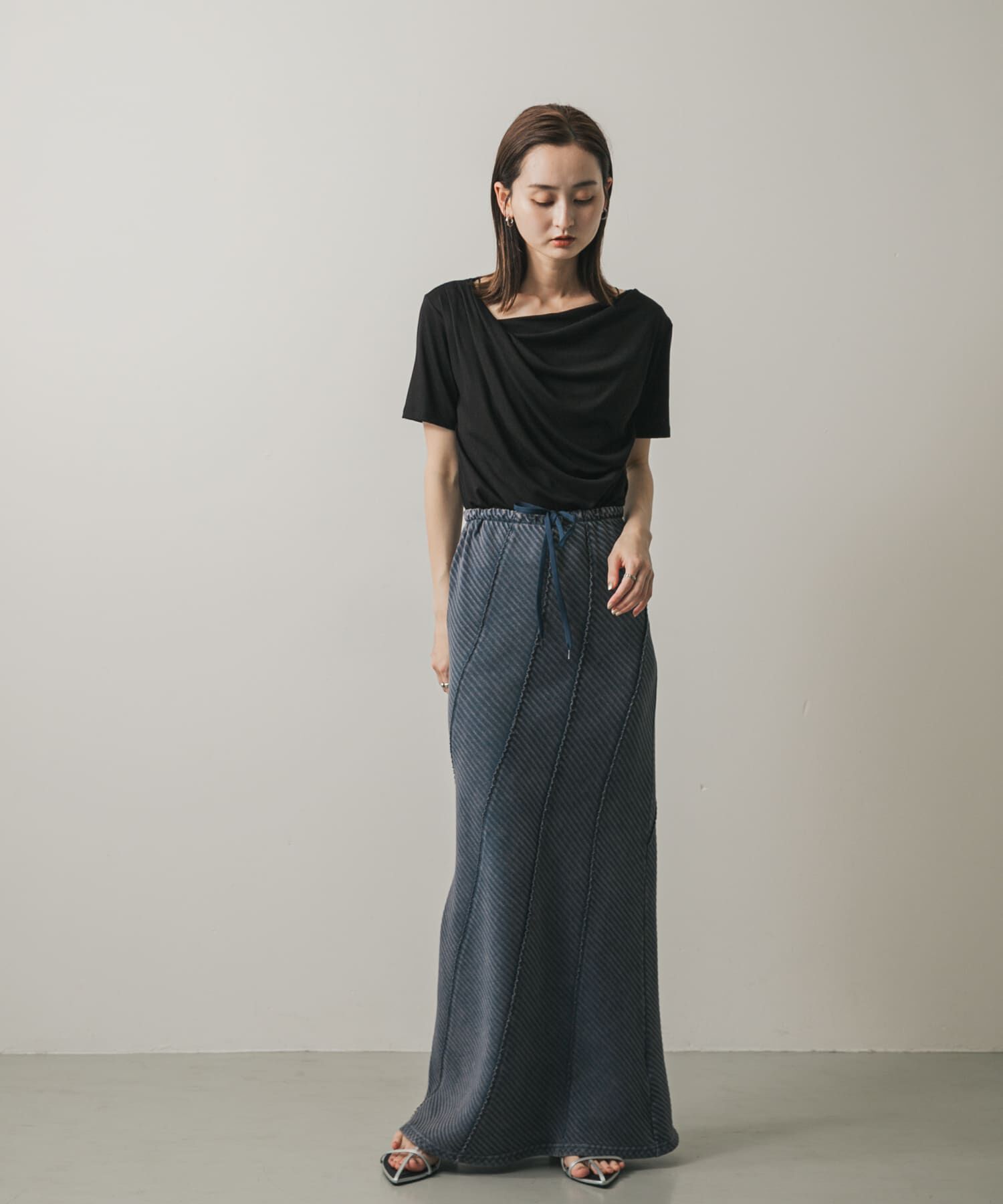 SENSE OF PLACE by URBAN RESEARCH「バイアスリブスカート」|スカート|