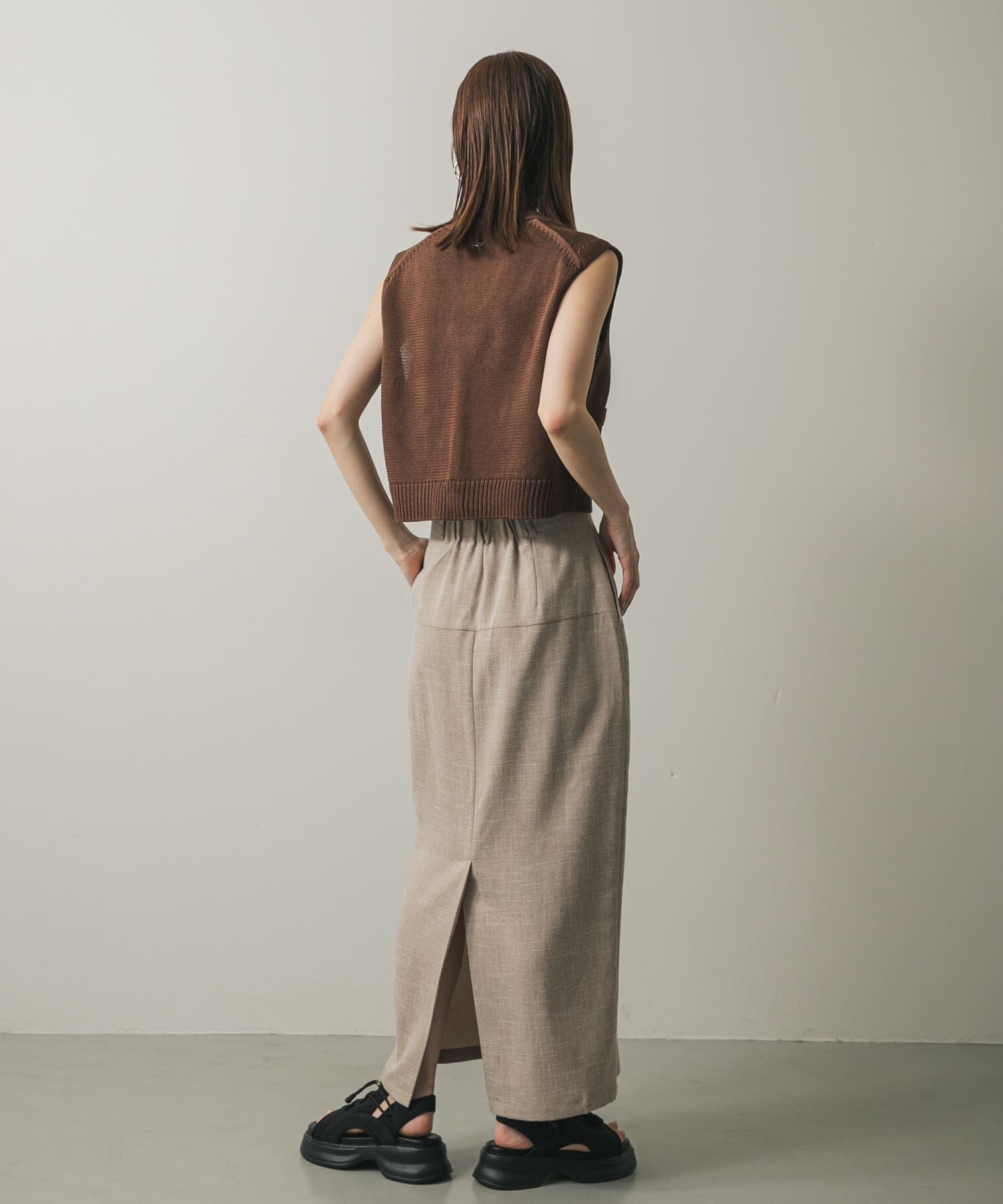 SENSE OF PLACE by URBAN RESEARCH「ツイードジップアイラインスカート」|スカート|