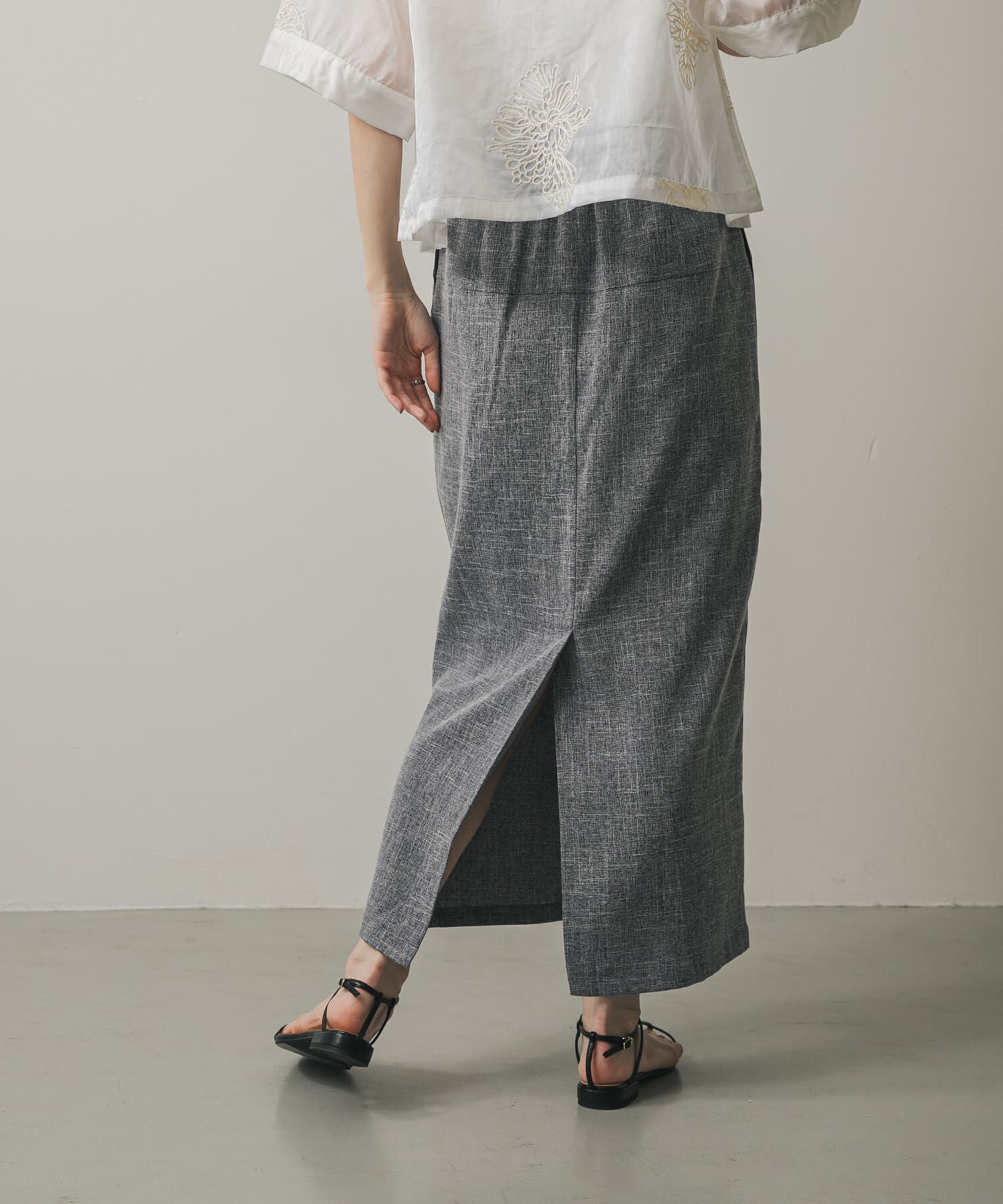 SENSE OF PLACE by URBAN RESEARCH「ツイードジップアイラインスカート」|スカート|