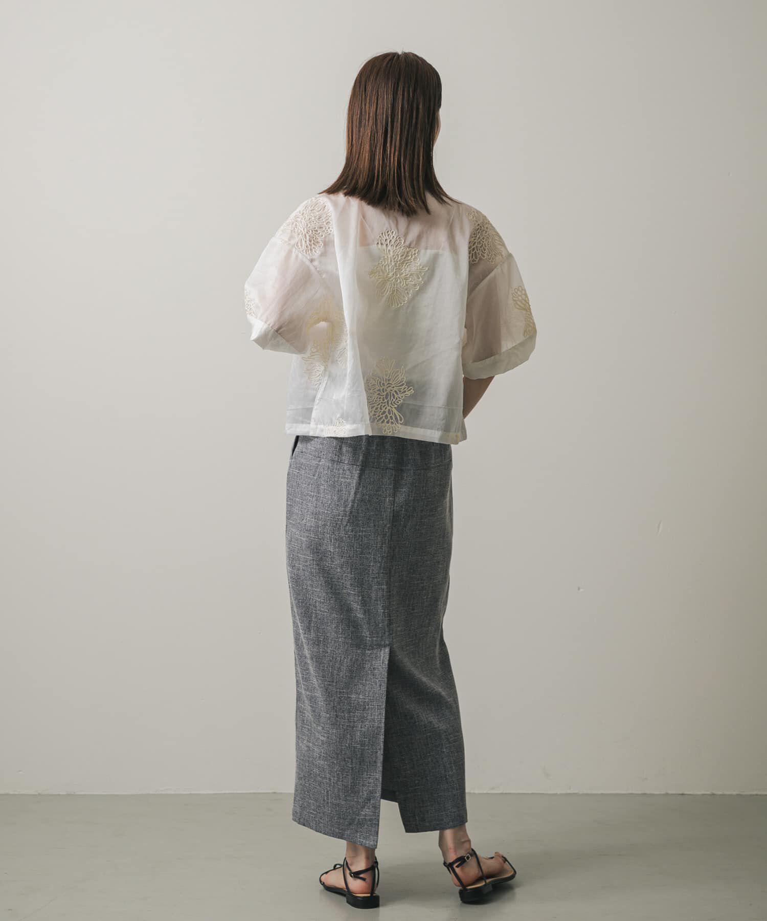 SENSE OF PLACE by URBAN RESEARCH「ツイードジップアイラインスカート」|スカート|