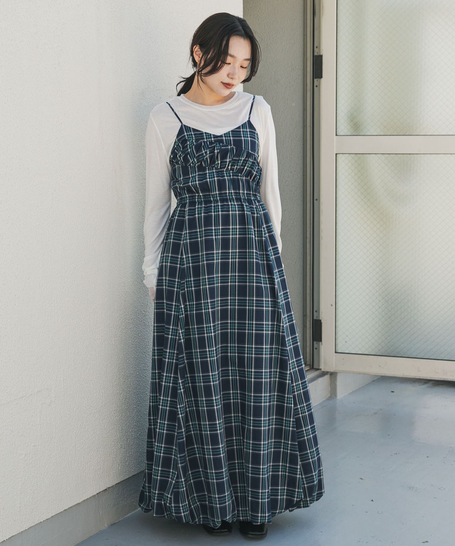 SENSE OF PLACE by URBAN RESEARCH「バルーンキャミワンピース」|ワンピース|