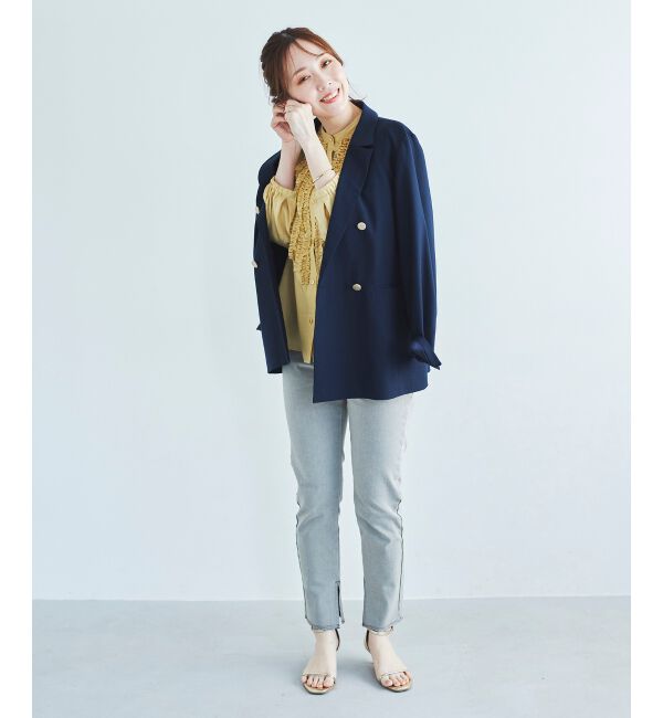  「2WAYストレッチデニムスリムパンツ」|デニム|