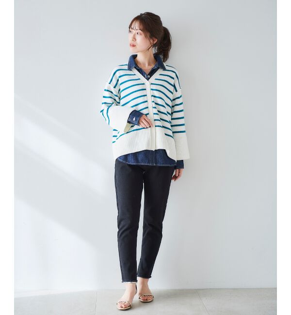  「2WAYストレッチデニムスリムパンツ」|デニム|