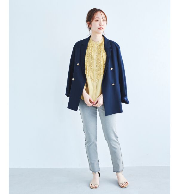  「2WAYストレッチデニムスリムパンツ」|デニム|