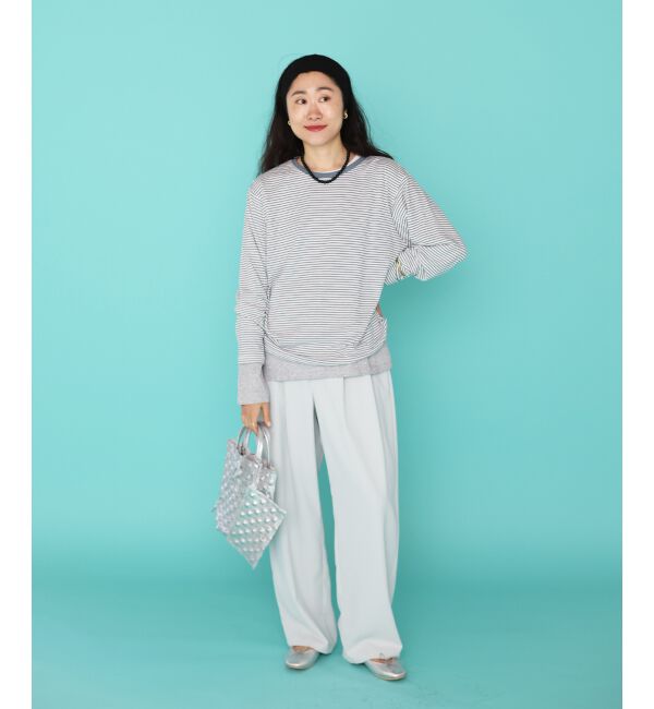  「シアーボーダーカットソー」|Tシャツ・カットソー|