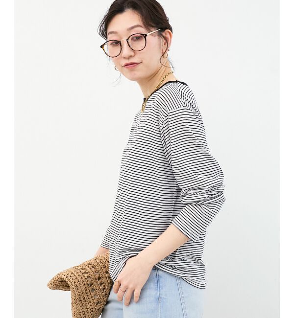  「シアーボーダーカットソー」|Tシャツ・カットソー|