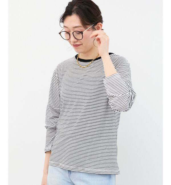  「シアーボーダーカットソー」|Tシャツ・カットソー|