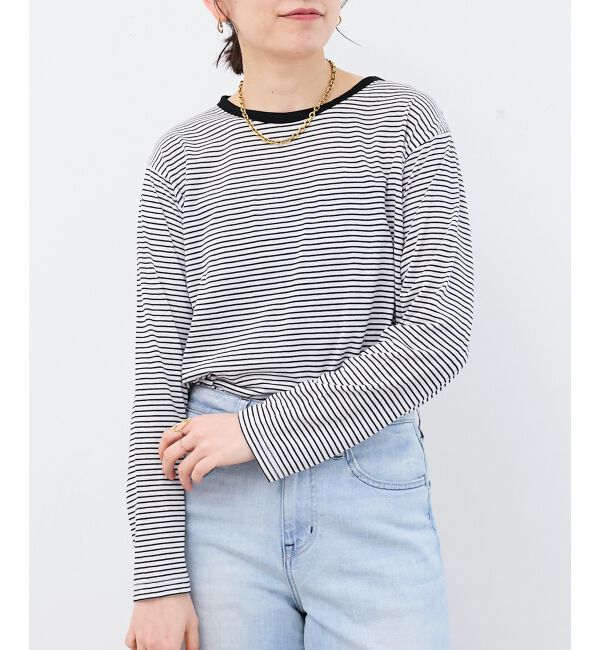  「シアーボーダーカットソー」|Tシャツ・カットソー|