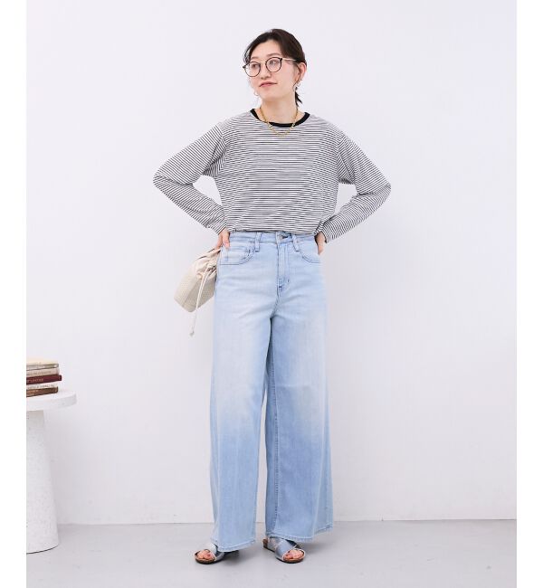  「シアーボーダーカットソー」|Tシャツ・カットソー|