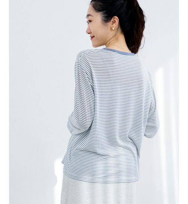  「シアーボーダーカットソー」|Tシャツ・カットソー|