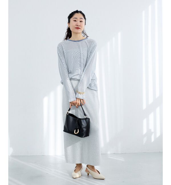  「シアーボーダーカットソー」|Tシャツ・カットソー|