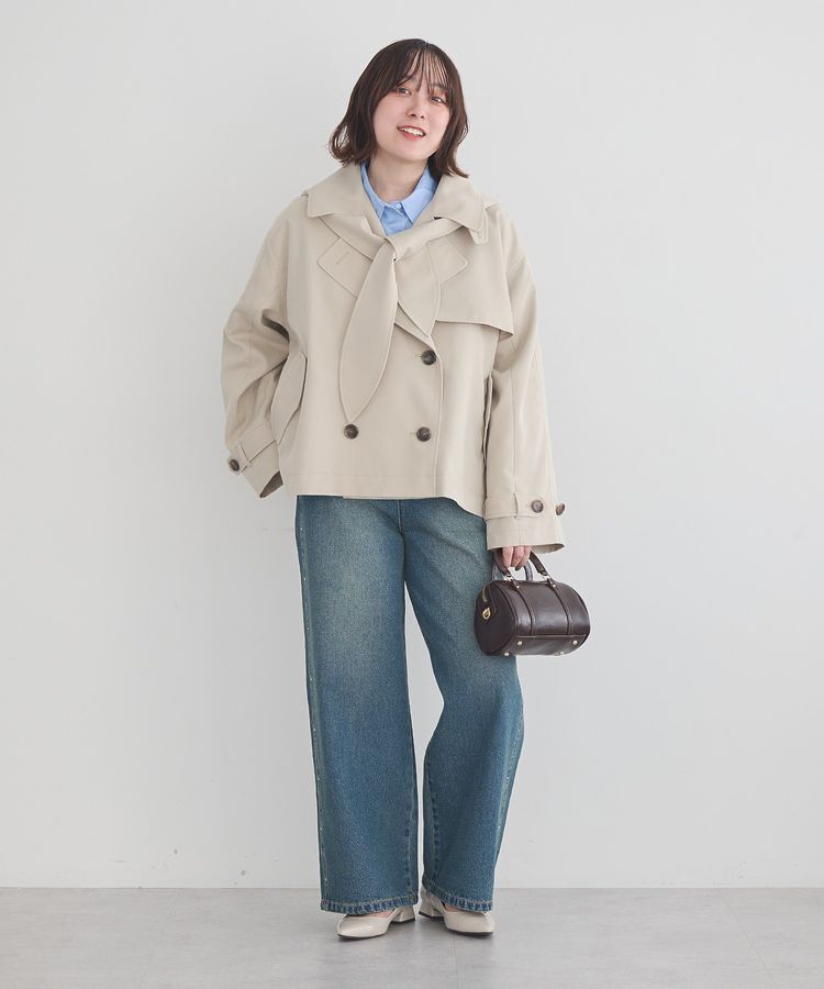 earth music&ecology「スタッズデニムパンツ」|デニム|