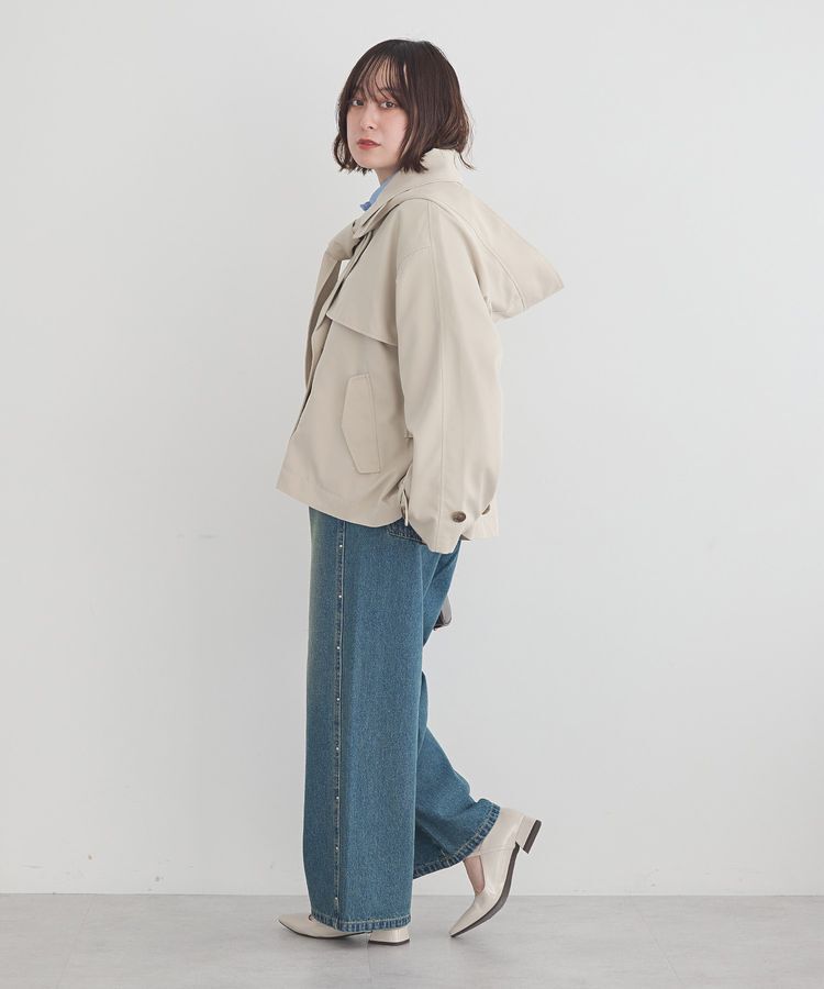 earth music&ecology「スタッズデニムパンツ」|デニム|