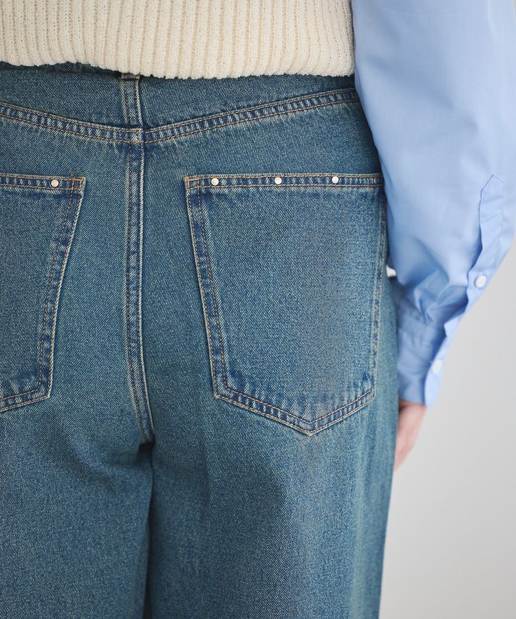 earth music&ecology「スタッズデニムパンツ」|デニム|