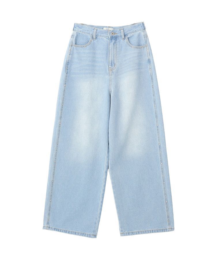 earth music&ecology「スタッズデニムパンツ」|デニム|