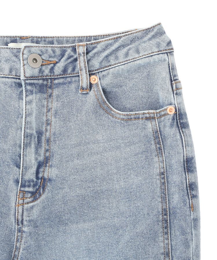 earth music&ecology「切り替えフレアデニムパンツ」|デニム|