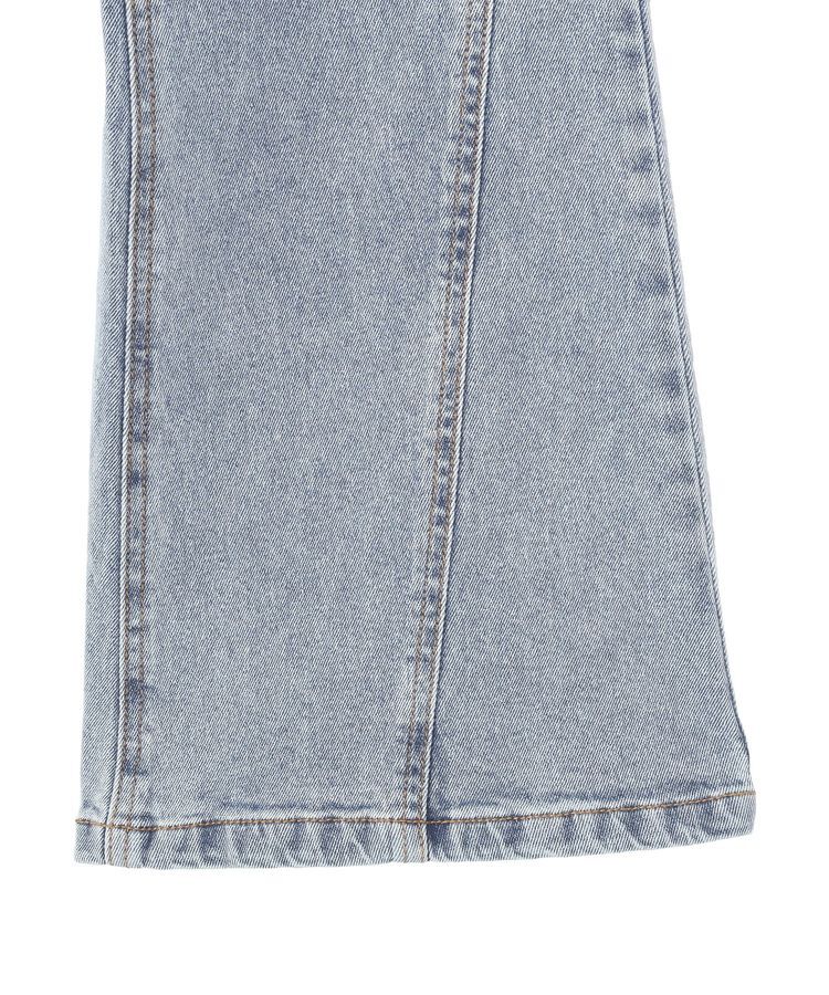 earth music&ecology「切り替えフレアデニムパンツ」|デニム|