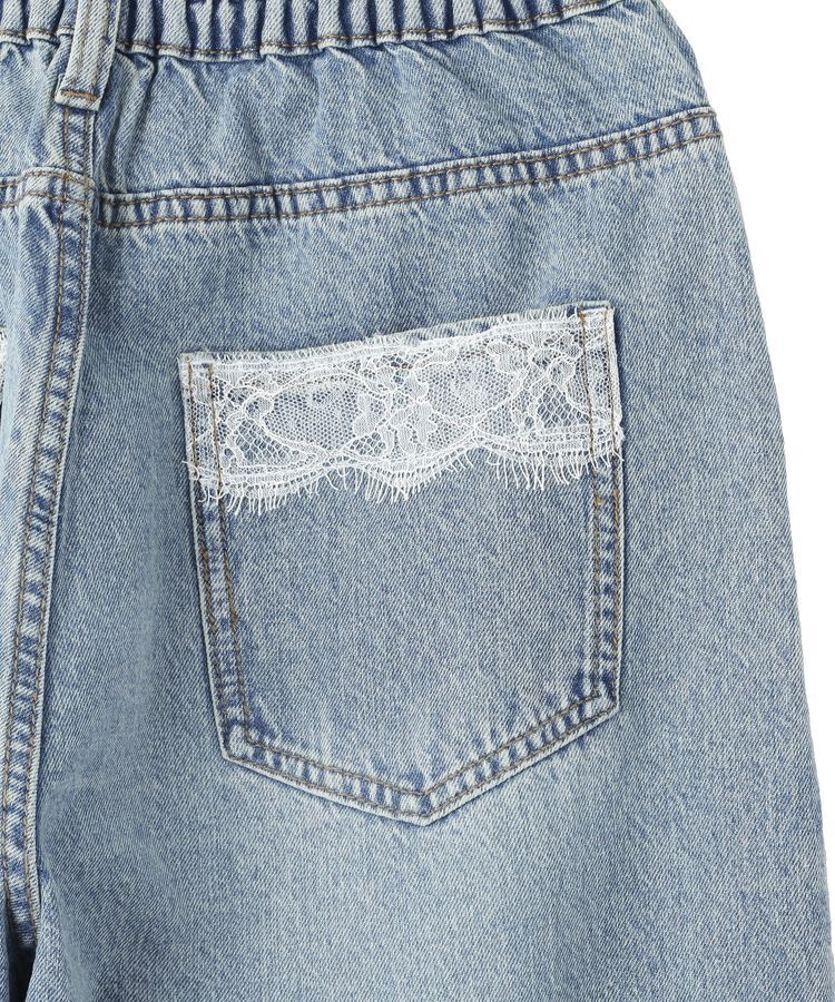 earth music&ecology「ポケットレースデニムパンツ」|デニム|